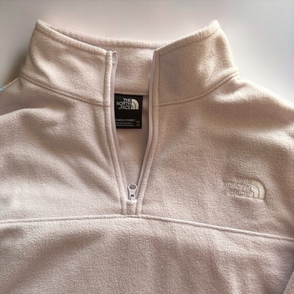 The North Face Women's TKA Glacier Quarter Zip Fleece Sweater in Lavender Fog - Picture 8 of 10